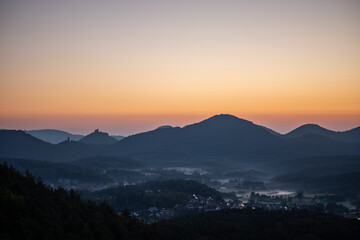 sunrise in the mountains