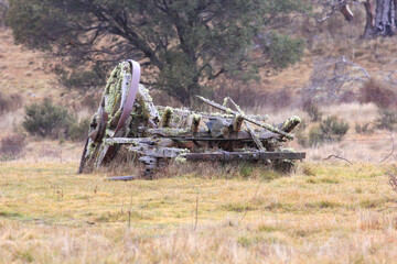 old abandoned tractor