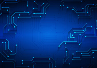 Circuit technology background with hi-tech digital