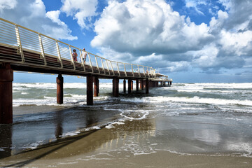 Obraz premium The sea of Tuscany from Versilia