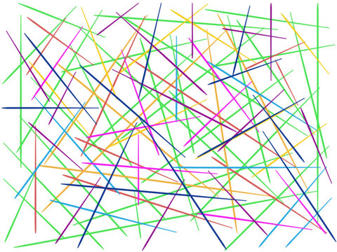 Mikado stick game imitation - abstract background