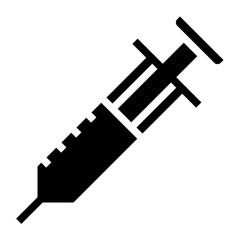 syringe glyph icon