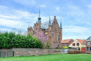Fototapeta na wymiar The City Castle in Zaltbommel, Gelderland Province, The Netherlands