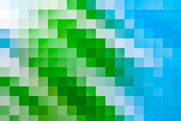 Saturated acidic green and blue pixel compound