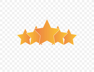 Evaluation, rating, stars icon. Vector illustration. flat design.