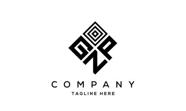 GPN square three latter logo vector