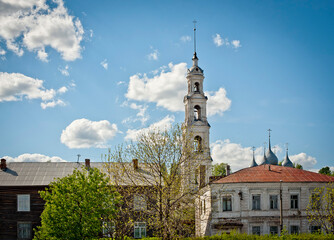 Fototapeta na wymiar Travel to the city of Yuryevets, Ivanovo region