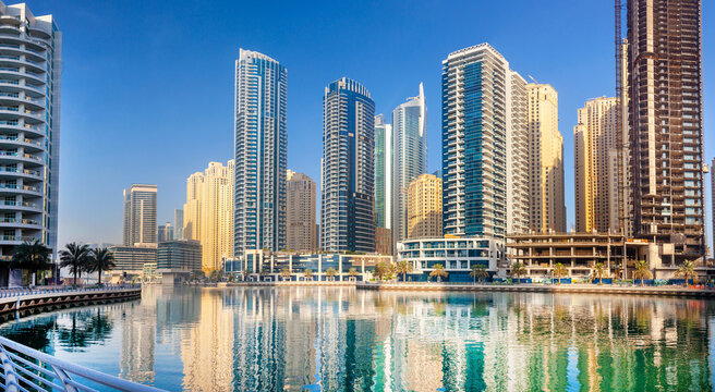 Dubai Marina in Dubai skyscrapers