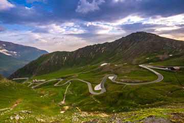 Grossglockner High Alpine Road in Austrtia. Outdoor Adventure Road Trip