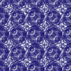 Abstract seamless pattern of blue and white color for packaging, wallpaper, textiles, printing, fabric