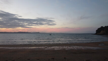 sunset by the beach