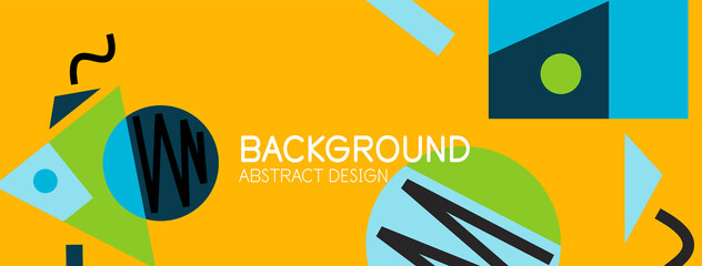 Abstract background with blocks, lines, geometric shapes. Techno or business concept for wallpaper, banner, background, landing page