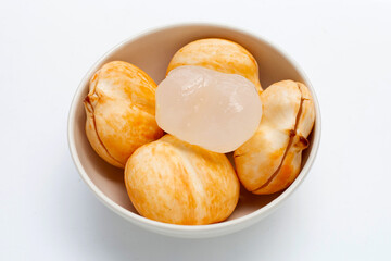 Toddy palm on white background.