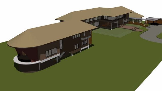 3D animation of building project
