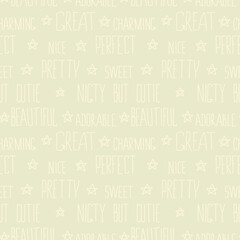 Seamless pattern for baby fabric.