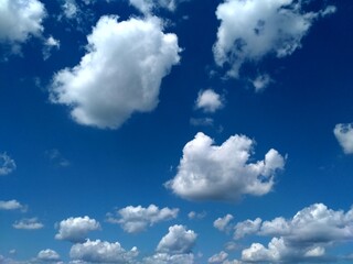 blue sky with clouds