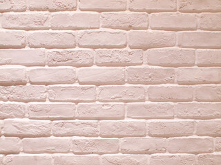 Modern white brick wall texture background .Vintage style.Warehouse loft idea