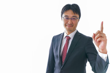 指をさすビジネスマン