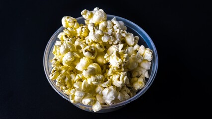 glass of popcorn