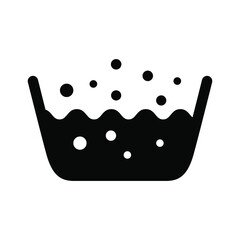 Water bucket icon vector graphic