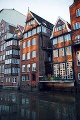 Naklejka premium Hamburg | Winter | Nikolaifleet 