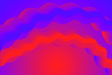 Violet red wavy plastic smooth shated background vector graphic design