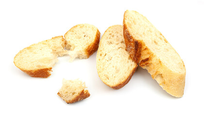 sliced baguette bread