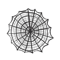 Obraz premium Spider web vector illustration 