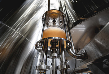 Craft beer brewing equipment in privat brewery