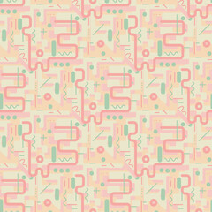 Abstract seamless sport pattern for girls, boys, clothes. background. Bright Wallpaper for textile and fabric.