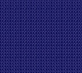 Seamless knitted pattern. Woolen fabric.Christmas Blue winter warm sweater. Vector.