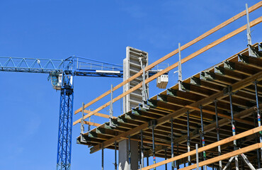 Tower crane at the construction site