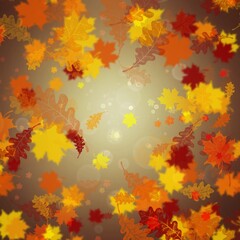 Abstract background of autumn leaves.