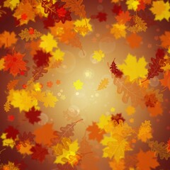 Obraz premium Abstract background of autumn leaves.