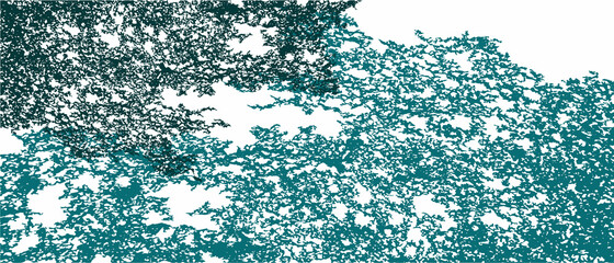 Imitation of tree foliage on a white background. Editable vector background.