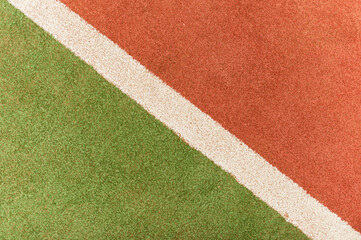 The white line is the border on the court. Image as background.