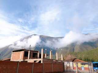 Fototapeta na wymiar [Peru] Mountain view in the suburbs of Cusco city in Early morning
