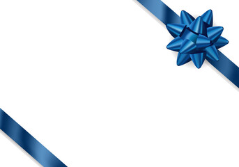 赤色のリボンのベクターイラストのフレーム背景(xmas,X'mas,バレンタイン,ホワイトデー,bow)