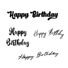 lettering and calligraphy modern - Happy Birthday to you. Sticker, stamp, logo - hand made