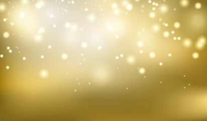 Fototapeta premium Gold glittering blur abstract background illustration