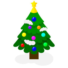 Fir. Christmas tree. New Year