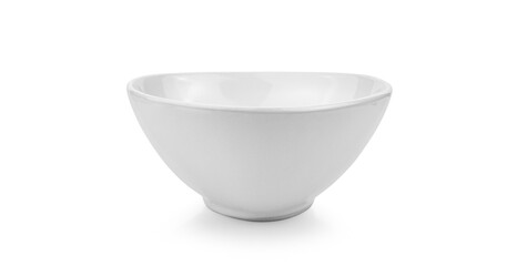 white ceramics bowl on white background.