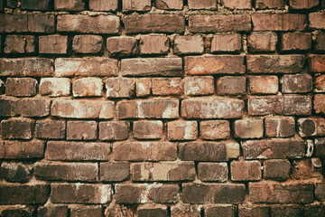 texture of an old brick wall for the background and design. 