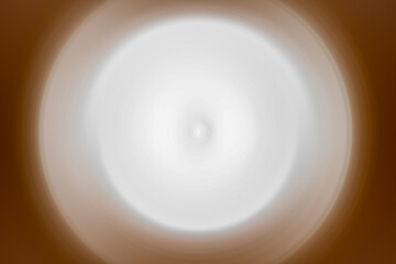 Abstract white radial blur with brown frame