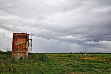 Fototapeta na wymiar Texas Oil Storage Tank