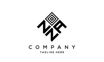 NAN square three latter logo vector