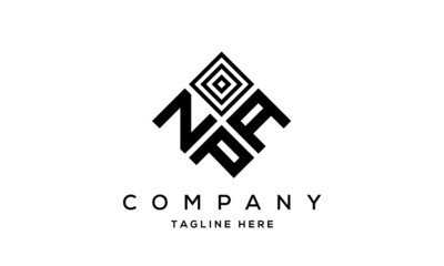 NAP square three latter logo vector