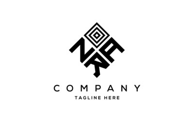 NAR square three latter logo vector