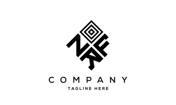 NFR square three latter logo vector