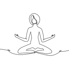 Meditetion in the lotus position